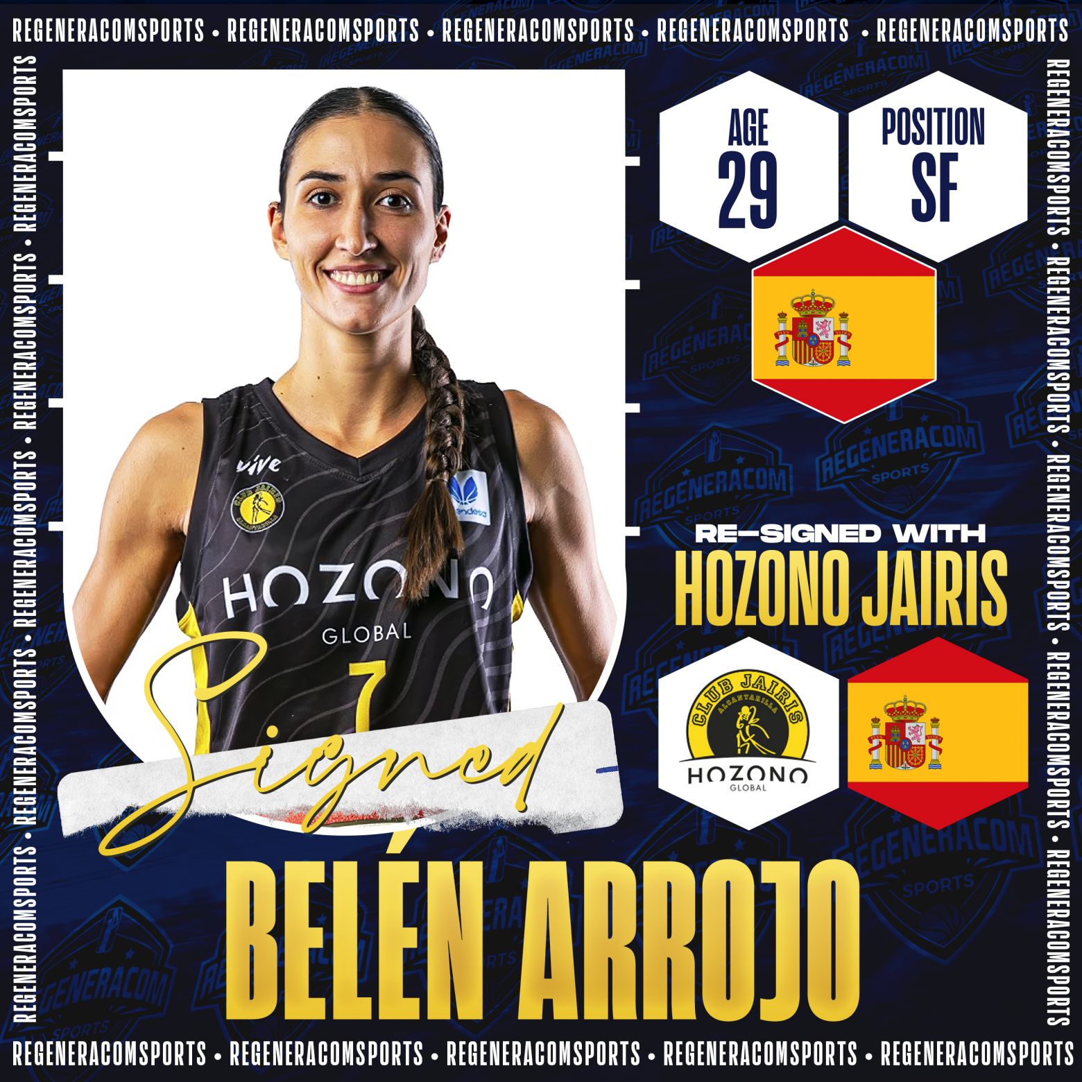 Belén Arrojo will remain as Hozono Jairis captain for the 2024/25 season