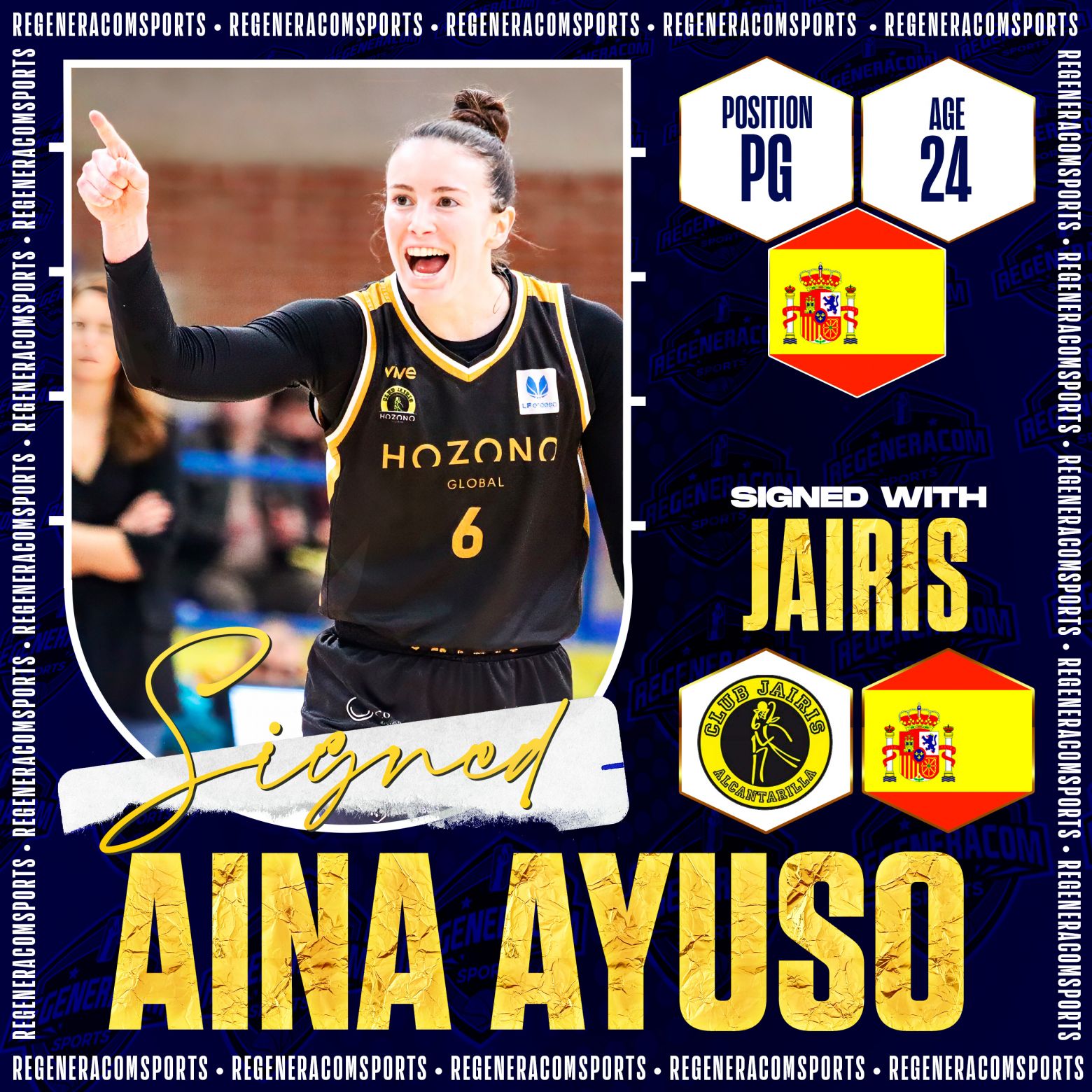 Aina Ayuso has re-signed with Hozono Jairis for the 2024/25 season