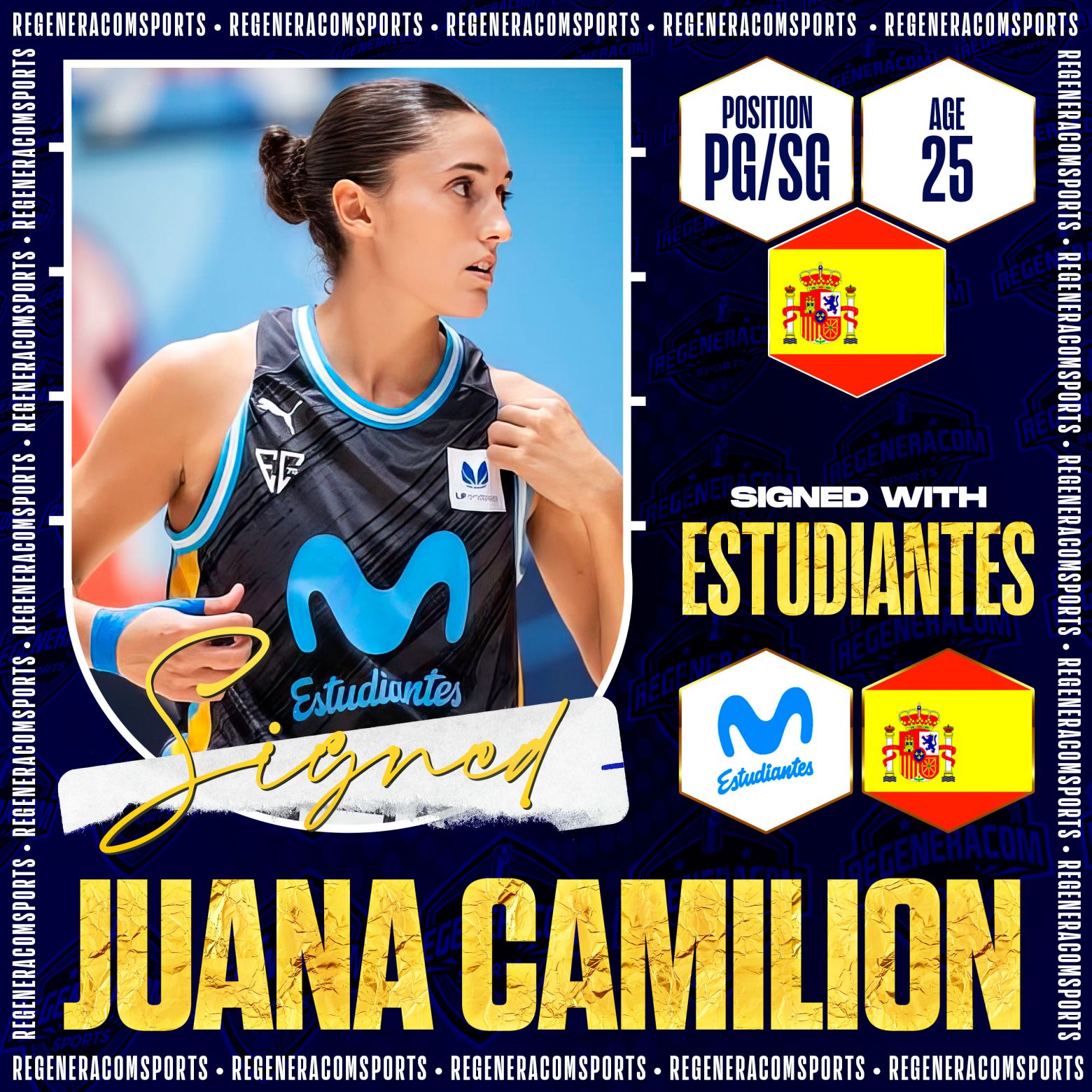 Juana Camilion has re-signed with Movistar Estudiantes for the 2024/25 season