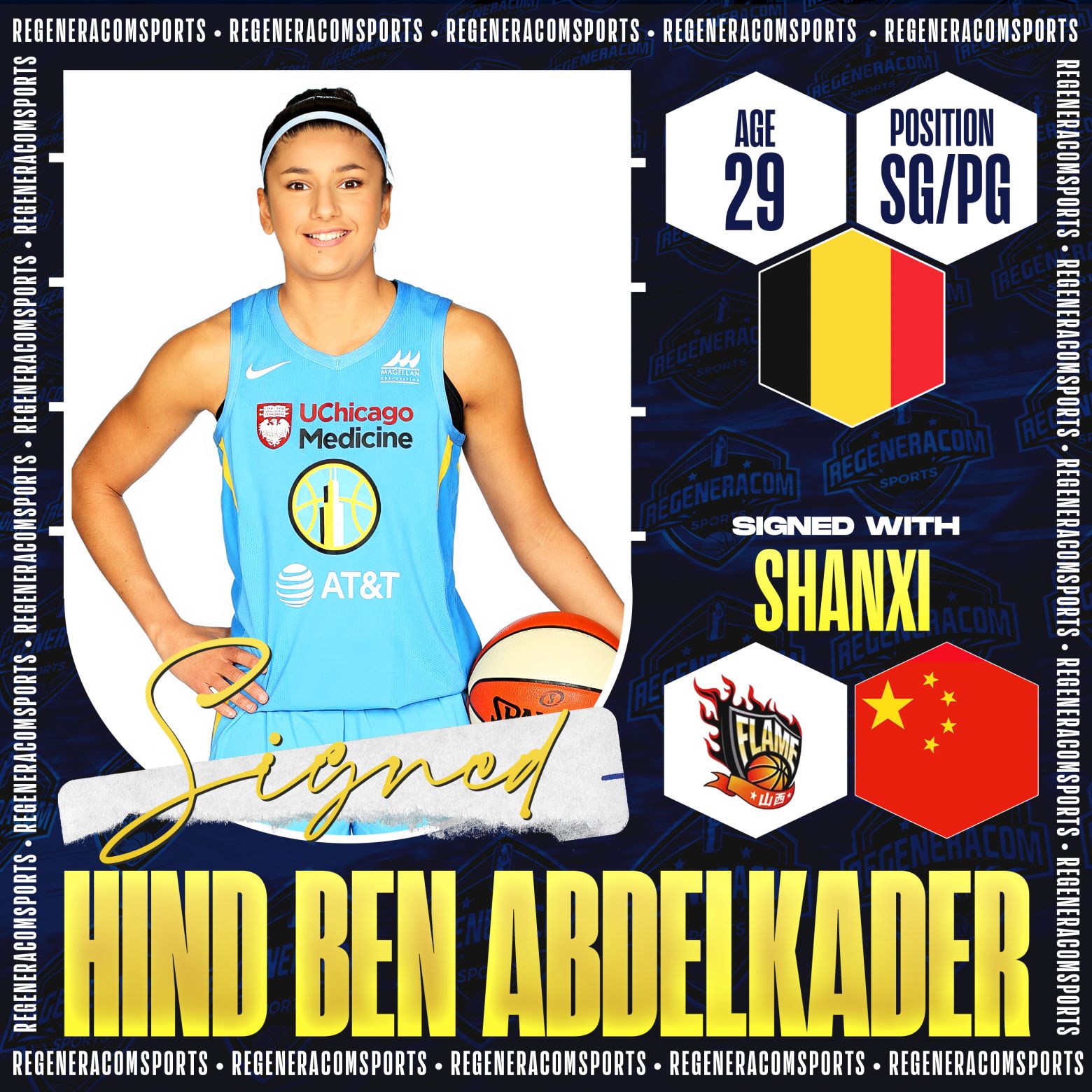 Hind Ben Abdelkader has signed in China with Shanxi until the end of the 2024/25 season