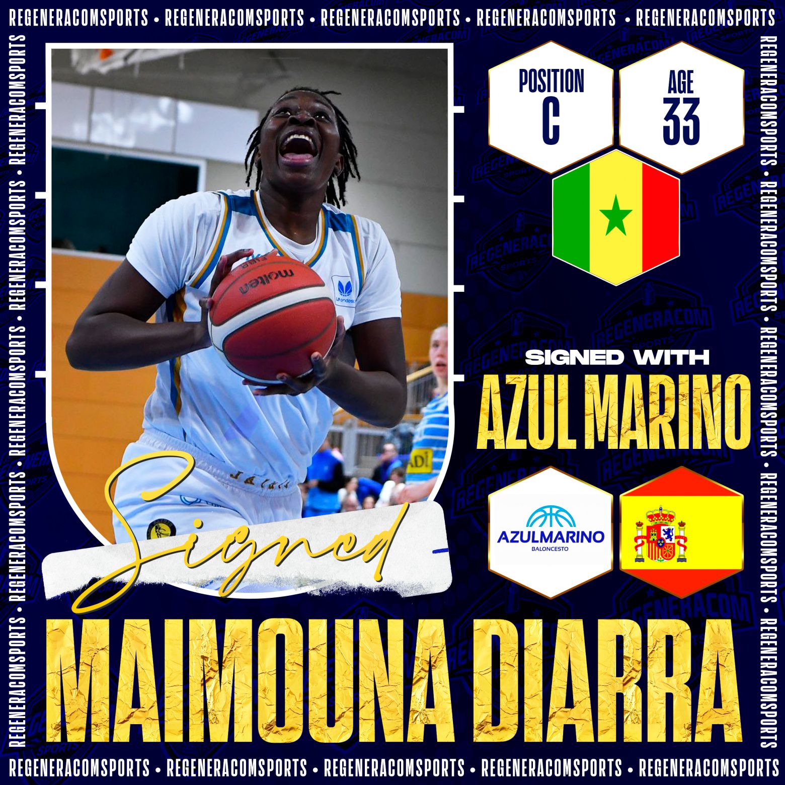 Maimouna Diarra has signed with Azul Marino Mallorca until the end of the 2023/24 season