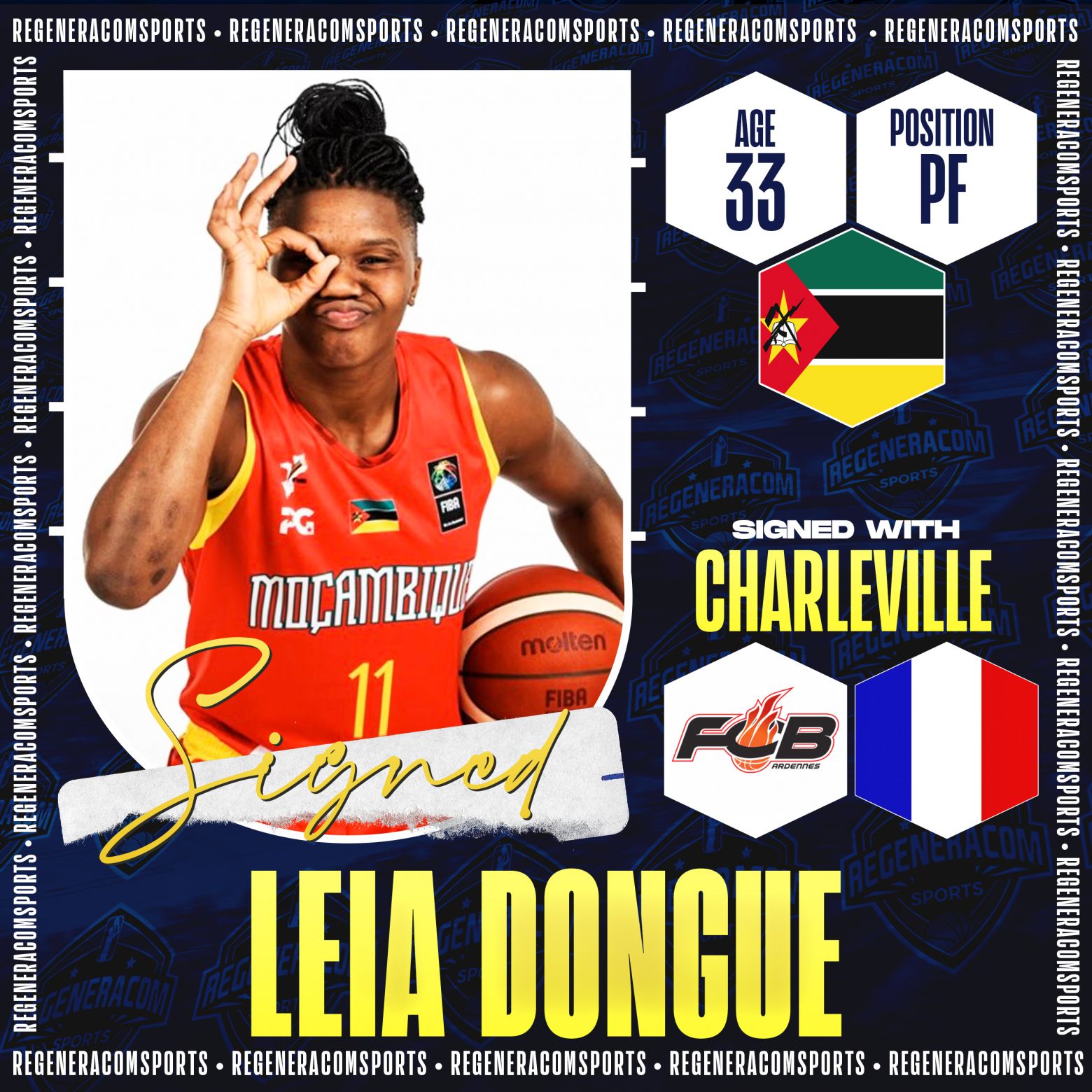 Leia Dongue has signed with Charleville until the end of the 2024/25 season