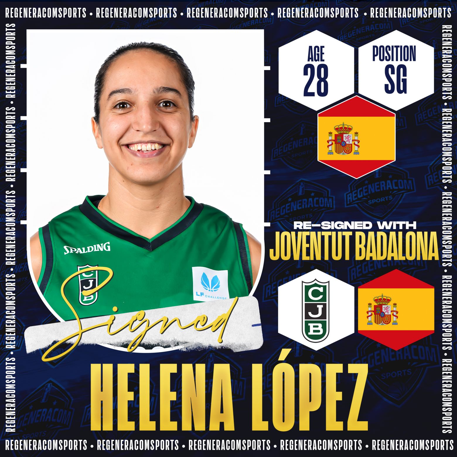 Helena López will remain at Joventut Badalona during the 2024/25 season