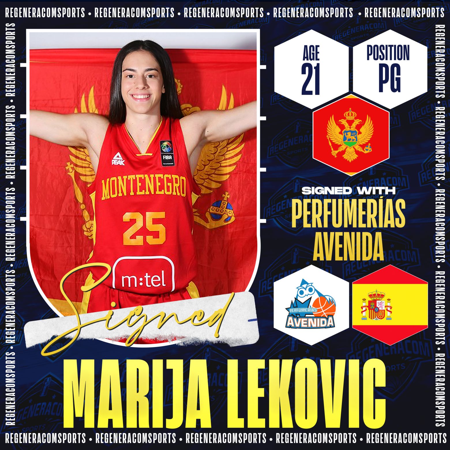 Marija Lekovic has signed with Perfumerías Avenida for the 2024/25 season