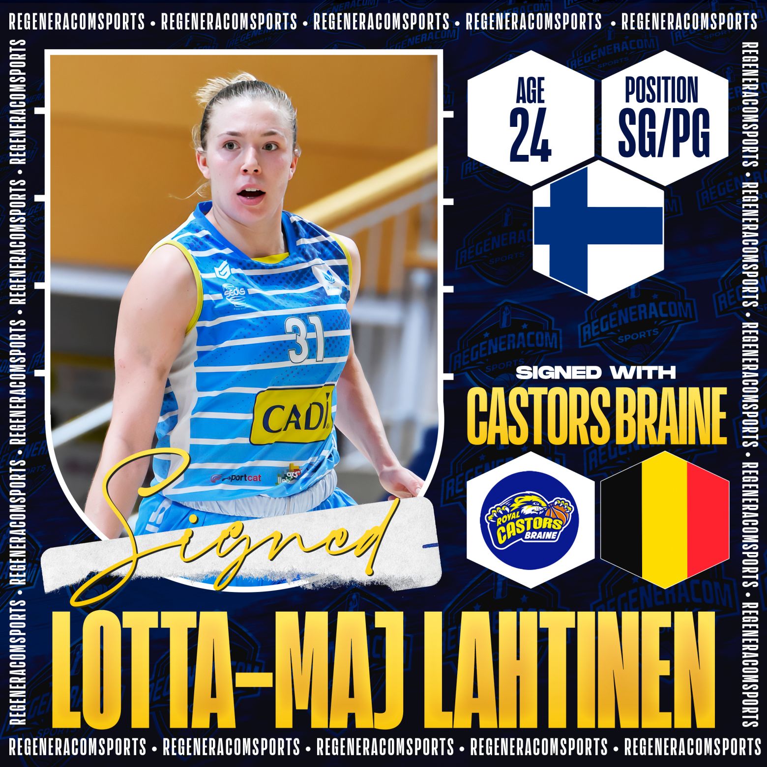 Lotta-Maj Lahtinen has signed with Castors Braine