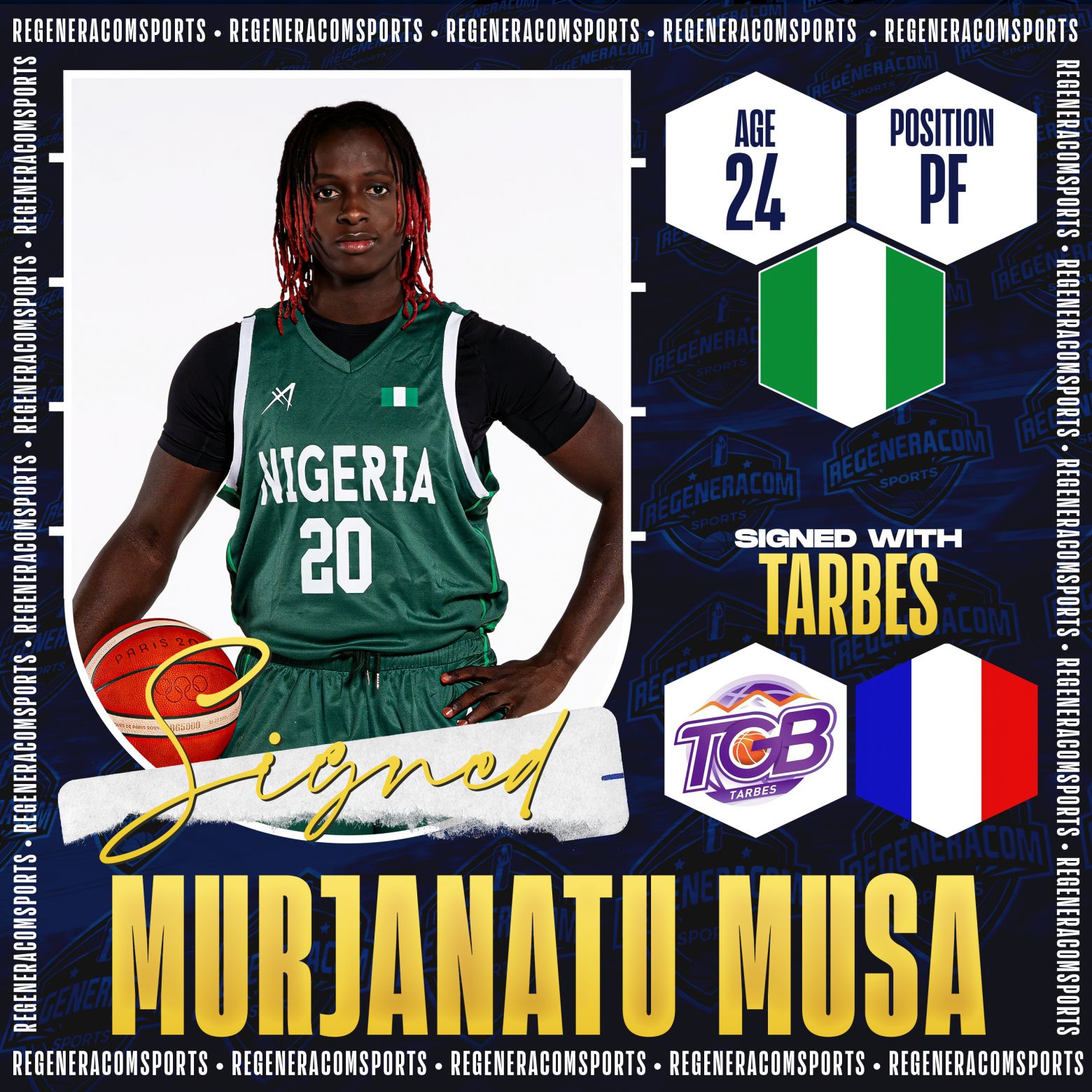 Murjanatu Musa has signed in France with Tarbes for the 2024/25 season