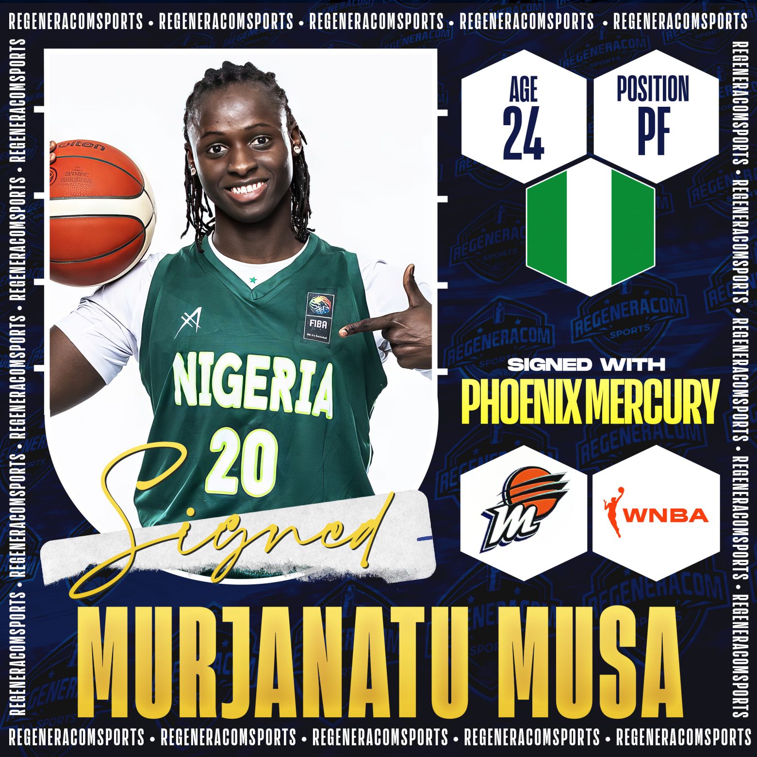 Murjanatu Musa has signed with the Phoenix Mercury