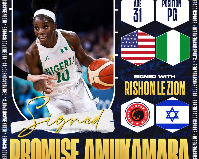 Promise Amukamara has signed with Rishon LeZion for the 2024/25 season