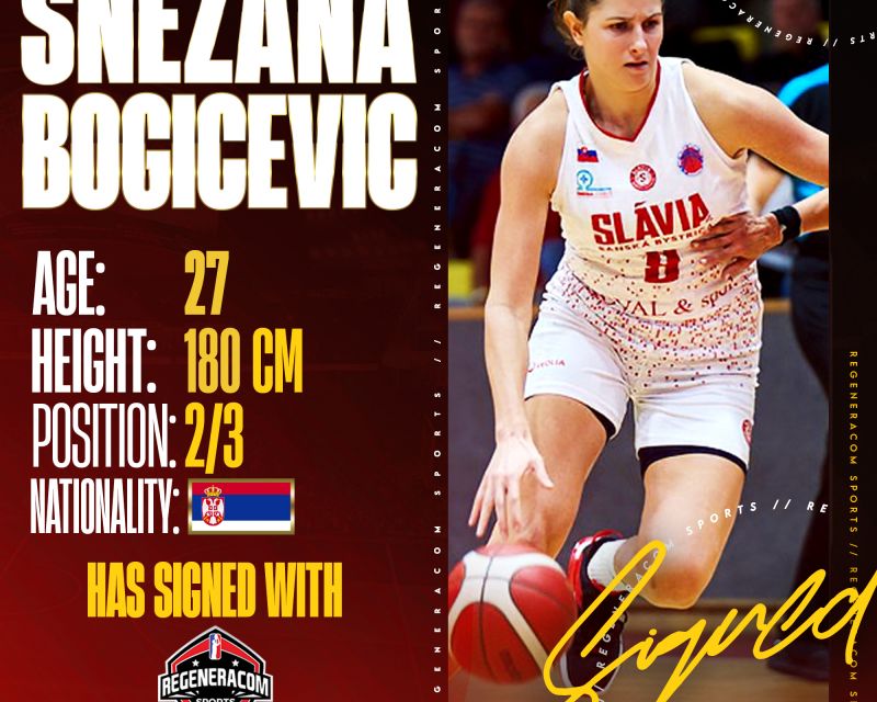 Snezana Bogicevic has signed with Regeneracom Sports