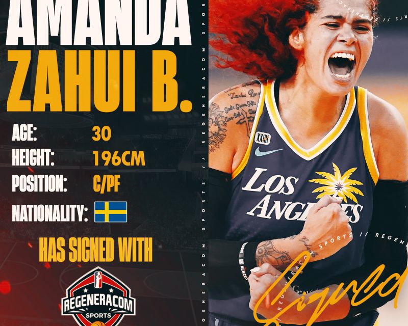 Amanda Zahui B. has signed with Regeneracom Sports