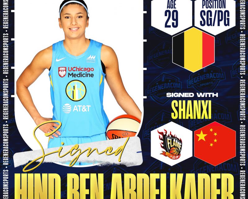 Hind Ben Abdelkader has signed in China with Shanxi until the end of the 2024/25 season