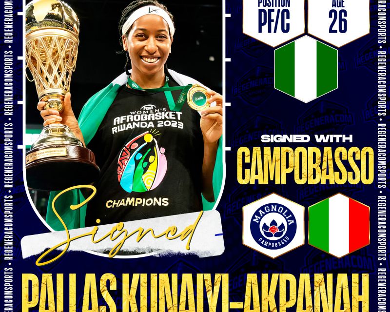 Pallas Kunaiyi-Akpanah has re-signed with Campobasso for the 2023/24 season