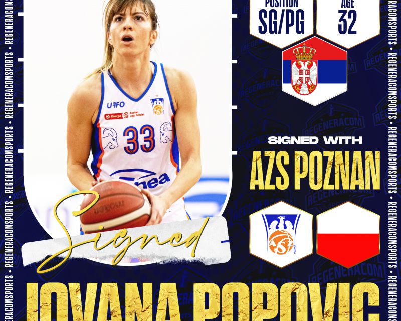 JOVANA POPOVIC ha renovado con Poznan para la temporada 2022/23