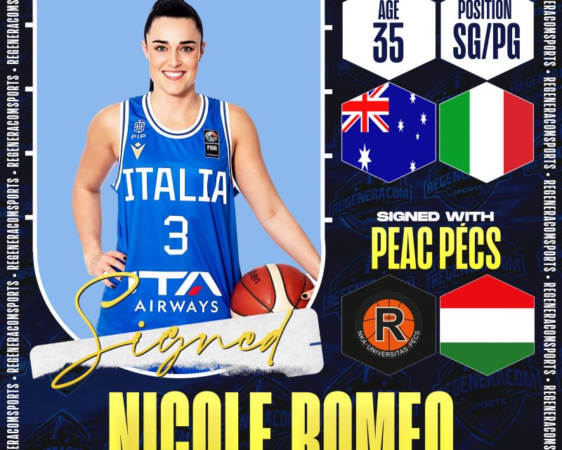 Nicole Romeo has signed with PEAC Pécs until the end of the 2024/25 season