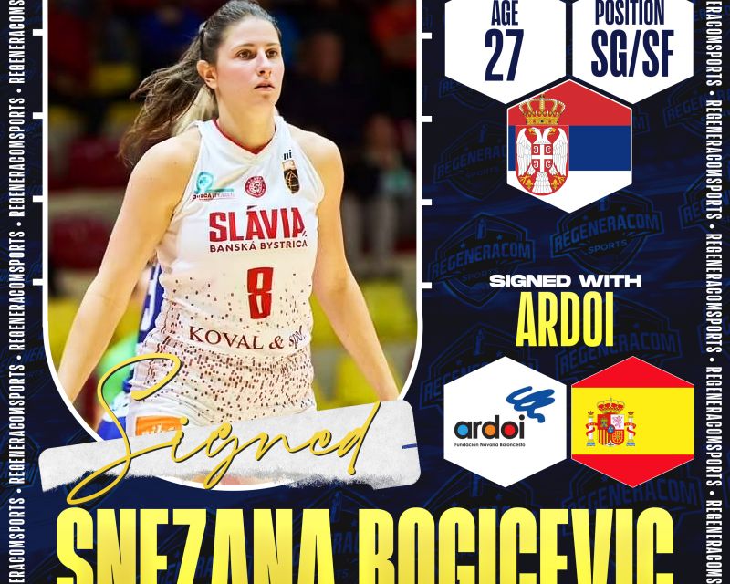 Snezana Bogicevic ha firmado en España con Ardoi hasta el final de la temporada 2024/25