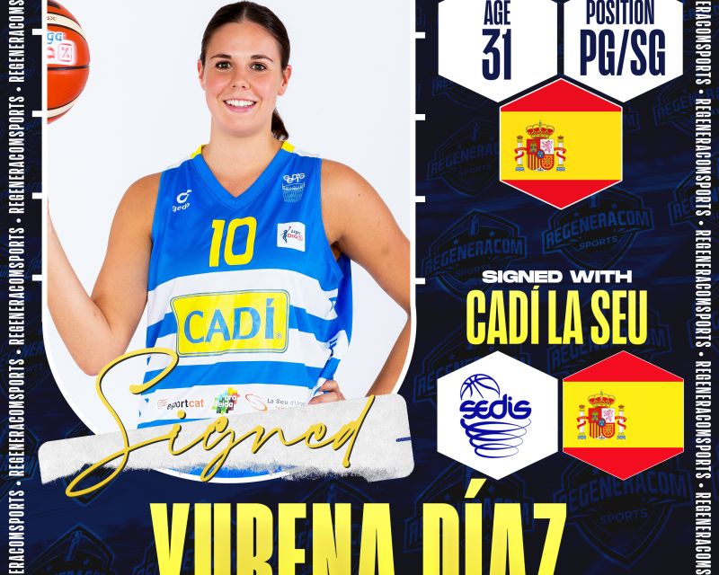 Yurena Díaz ha firmado con Sedis Cadí hasta el final de la temporada 2024/25